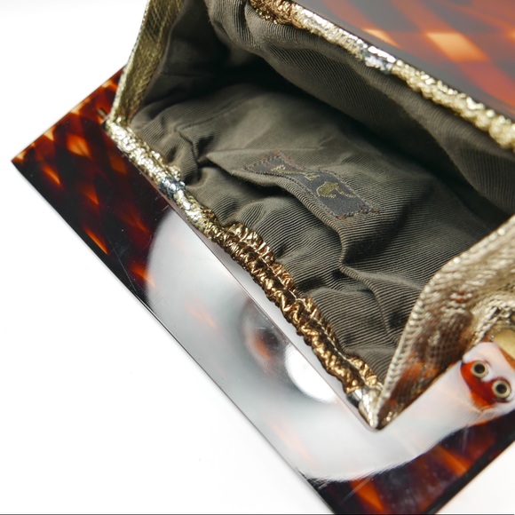 Vintage Snakeskin Clutch by Trotting - Picture 7 of 7